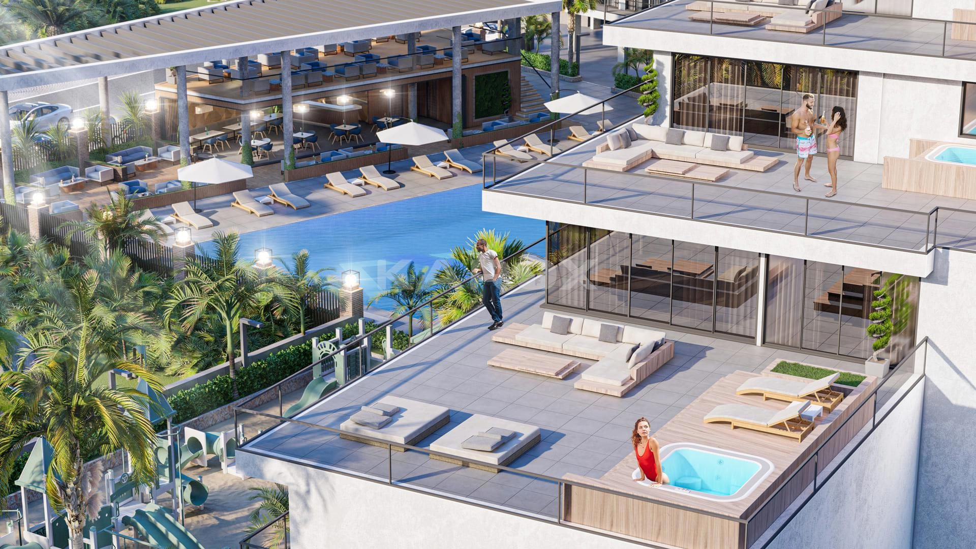 Panorama Long Beach by Döveç – زندگی کنار ساحل با چشم‌انداز گسترده در ایسکله، قبرس شمالی