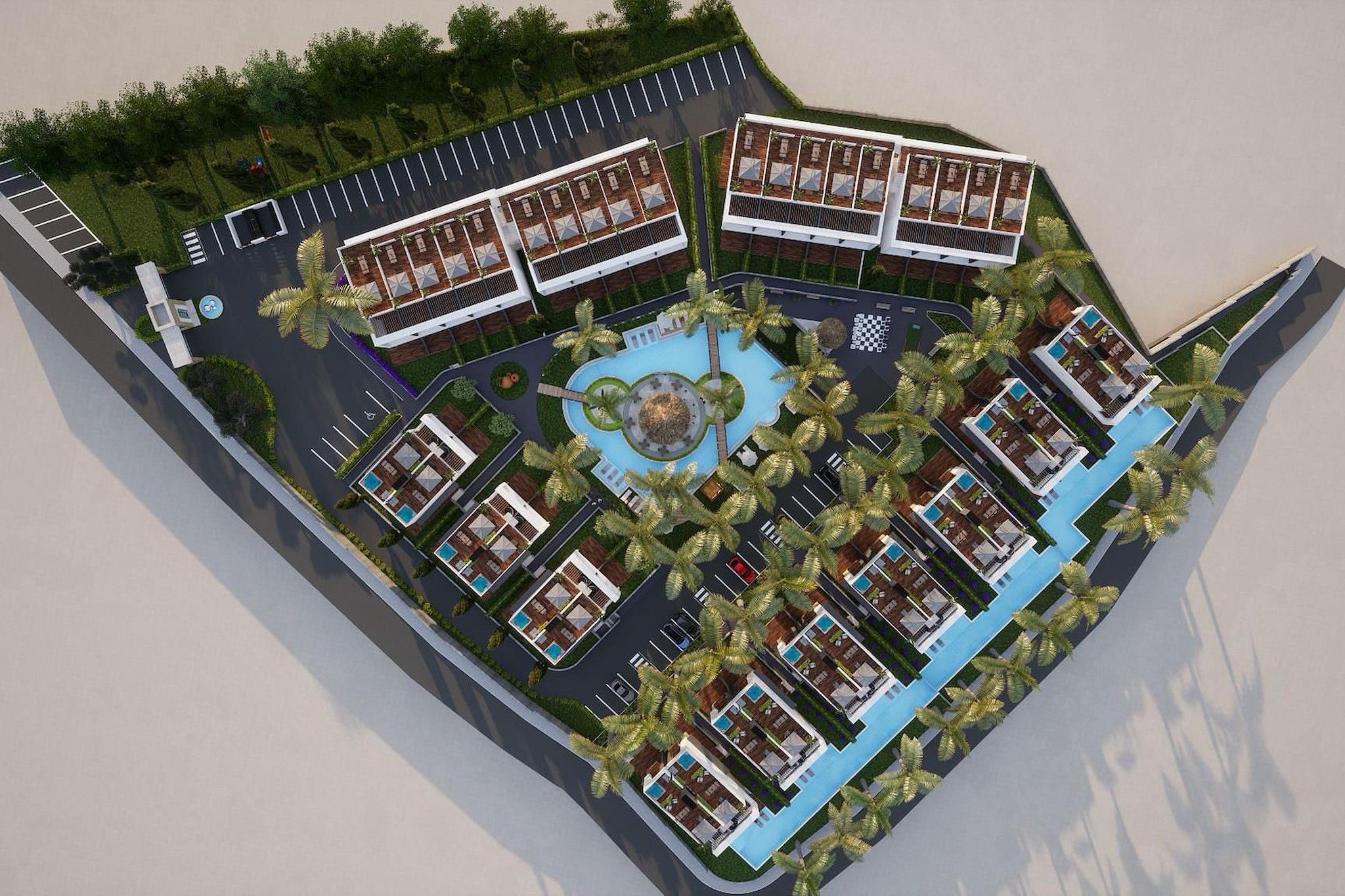 Aurora Bay Residence – modernt bostadskomplex vid kusten i Tatlısu, Famagusta, norra Cypern