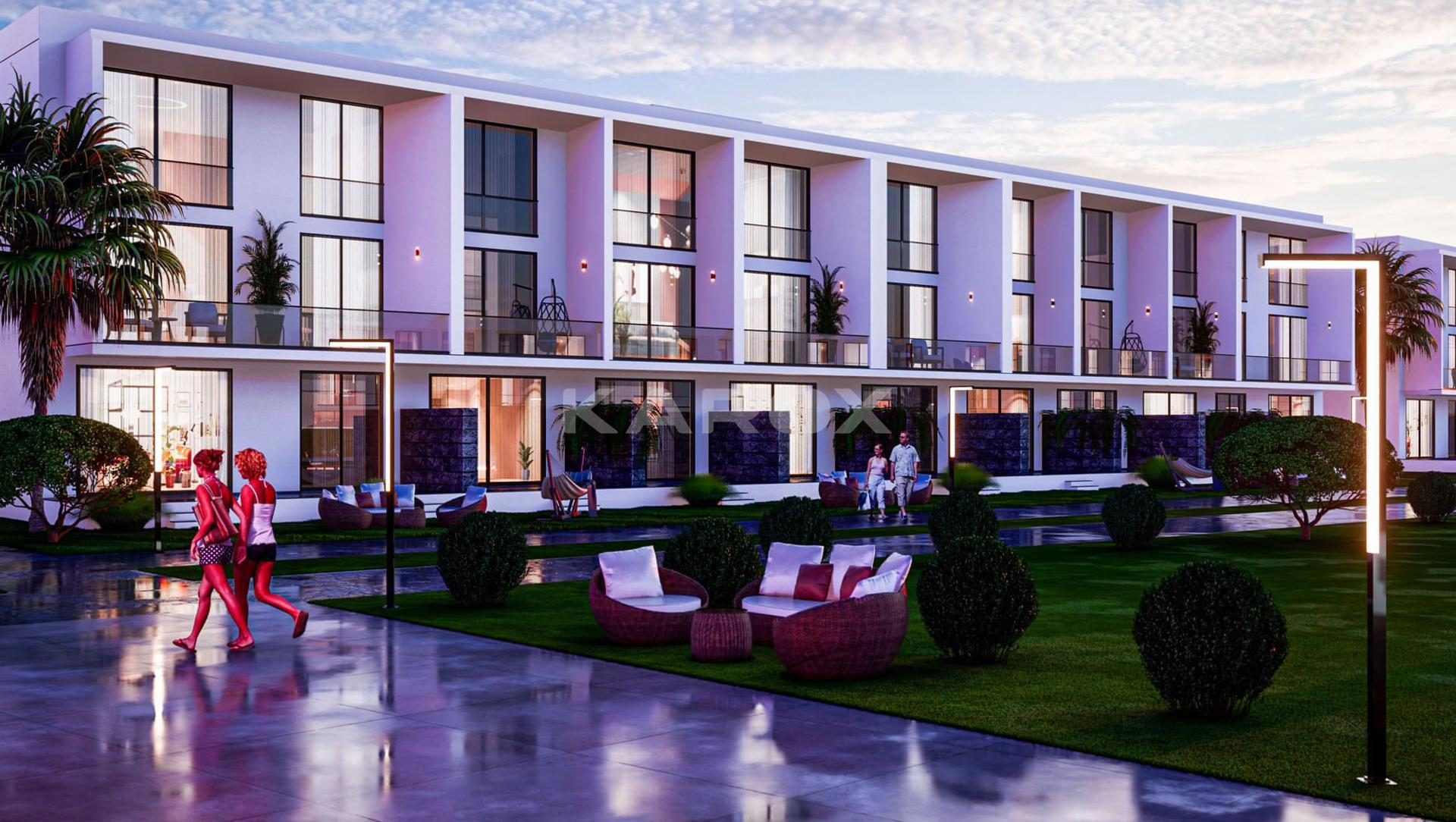 Courtyard Platinum – İskele, Kuzey Kıbrıs'ta Denize Yakın Tatil Köyü Tarzı Konut Yaşamı